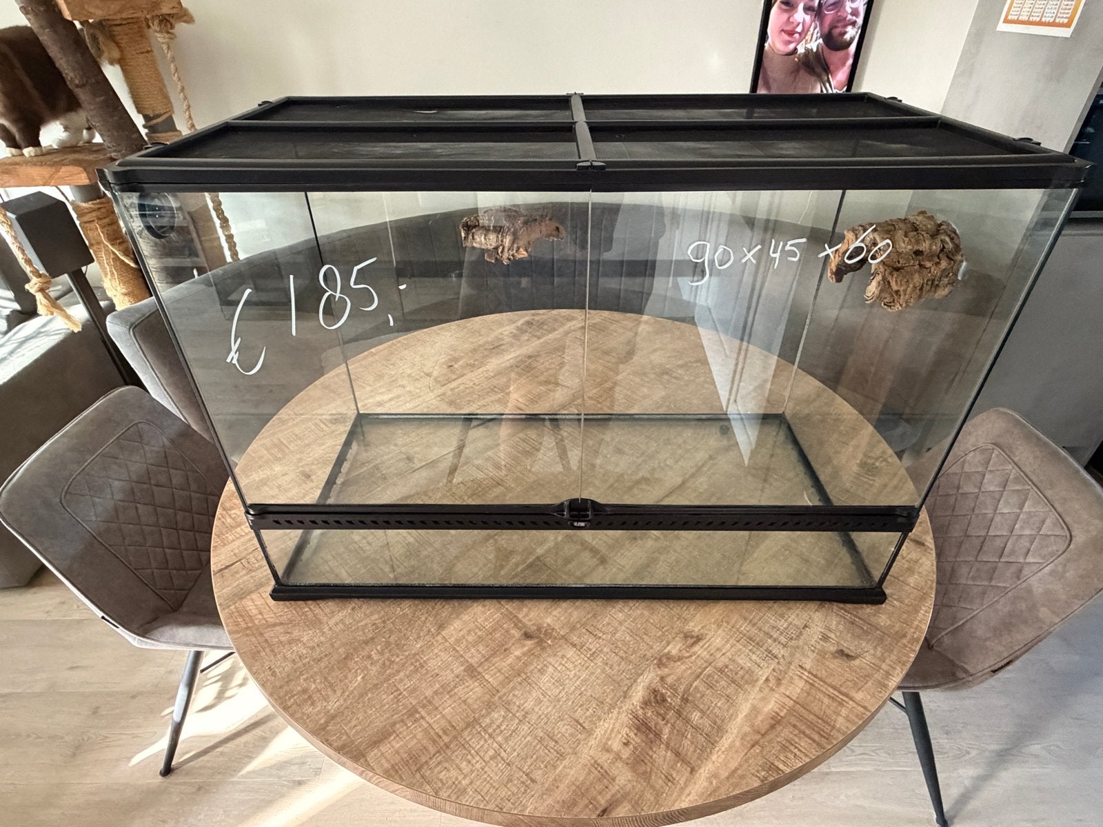 Exo terra terrarium 90x45x60, Dieren en Toebehoren, Ophalen, Zo goed als nieuw