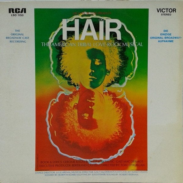 LP - Various ‎– Hair - The Original Broadway Cast Recording, LP, Film en Theater, Gebruikt, Ophalen of Verzenden