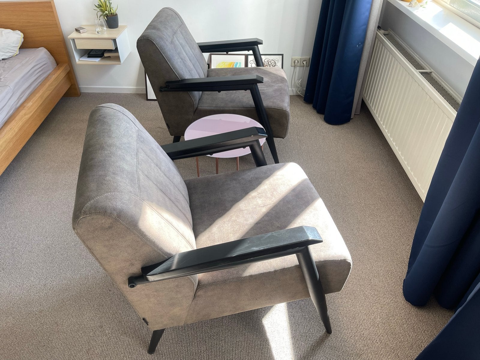 2 Mxsofa fauteuils / stoelen - Goede staat, Ophalen, Gebruikt, Stof