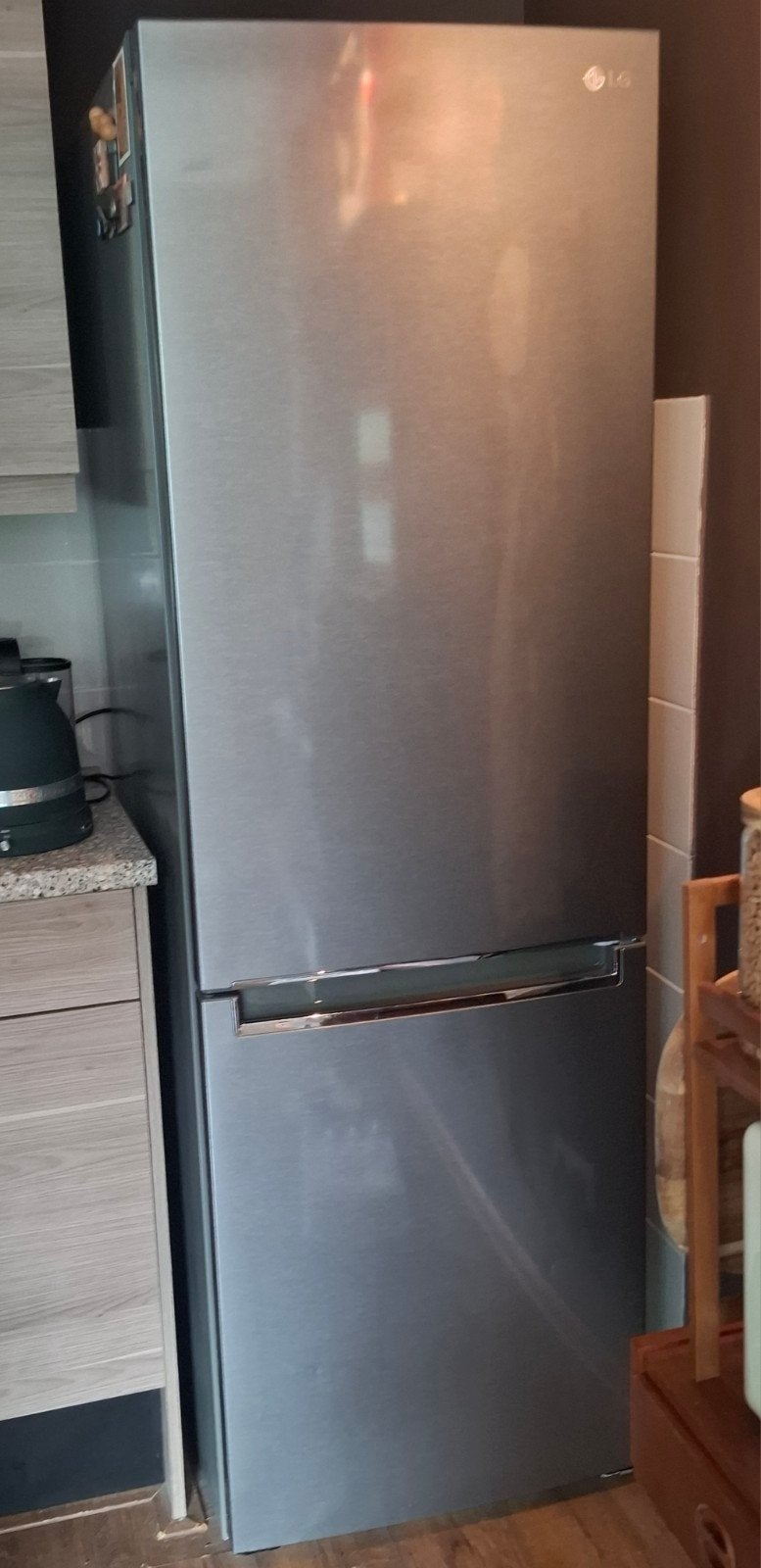 LG koelvriescombinatie zeer goede staat, Witgoed en Apparatuur, Gebruikt, 200 liter of meer, Met aparte vriezer, 45 tot 60 cm