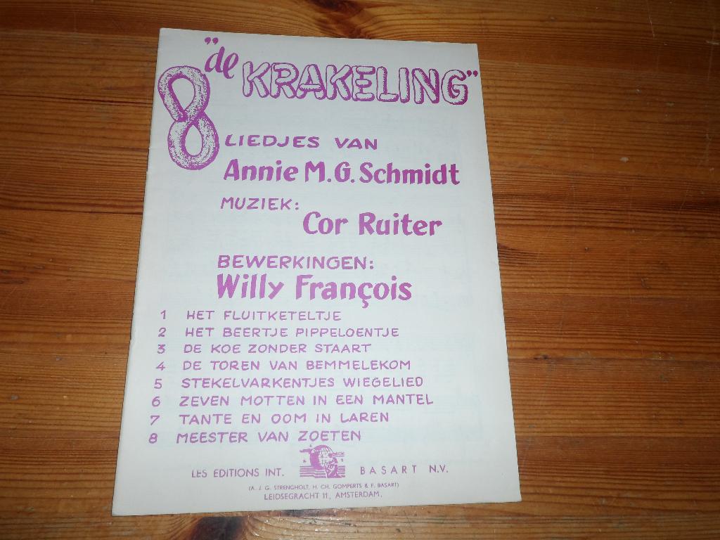 De krakeling - annie m.g. Schmidt / cor ruiter, Zang, Ophalen of Verzenden, Zo goed als nieuw, Artiest of Componist