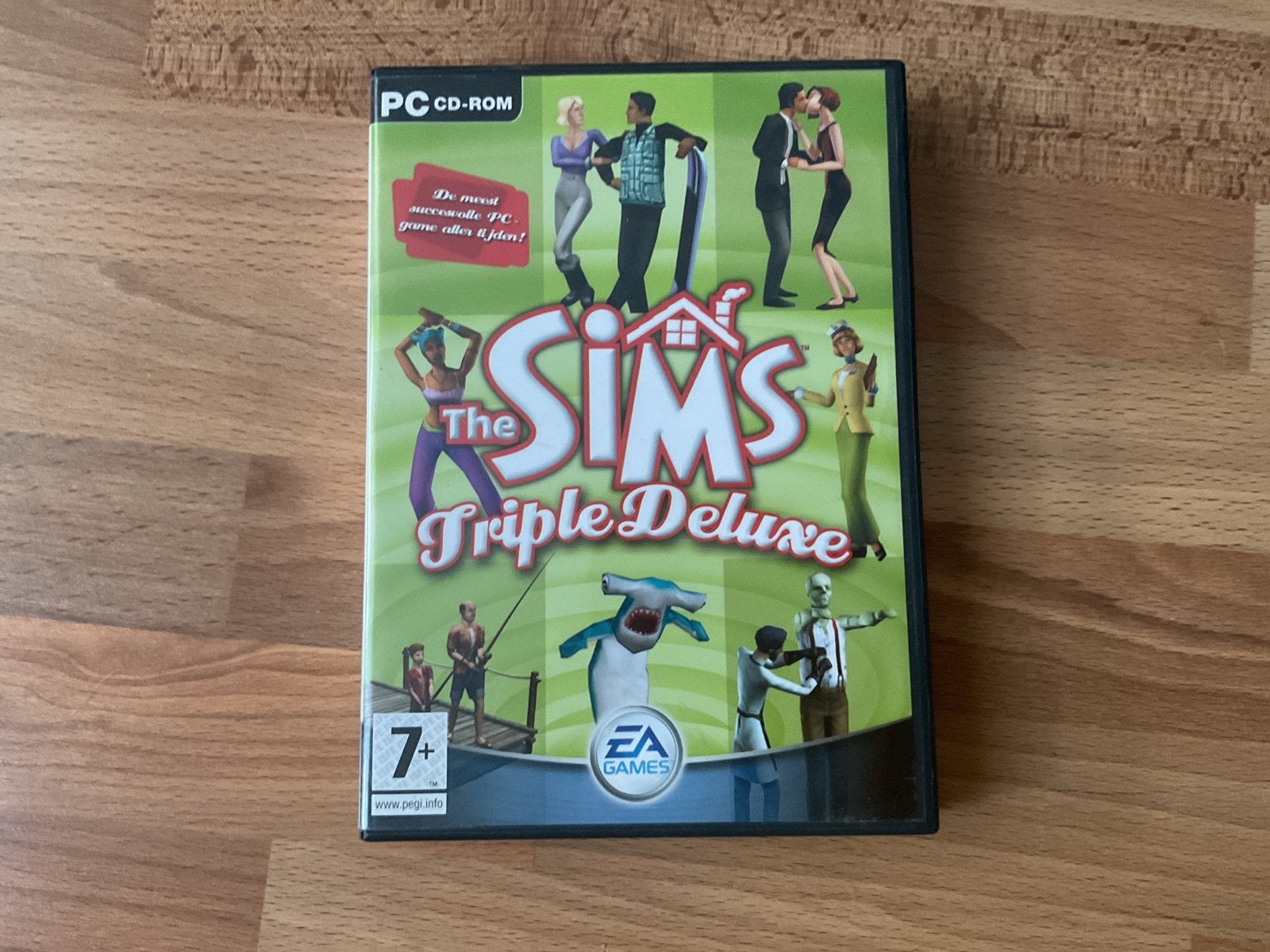 The Sims Triple Deluxe PC CD-ROM - Levenssimulatie, Ophalen, Gebruikt, 1 speler, Vanaf 7 jaar