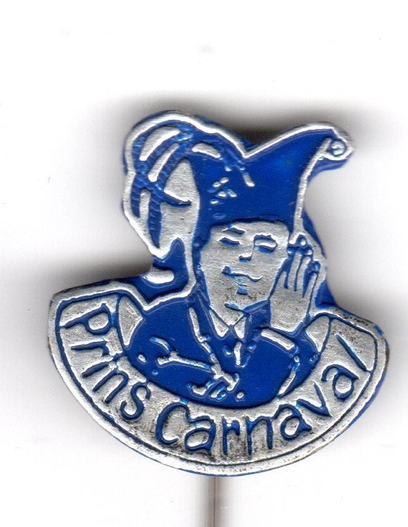 Speldje PRINS CARNAVAL BLAUW (A3), Ophalen of Verzenden, Gebruikt, Overige onderwerpen