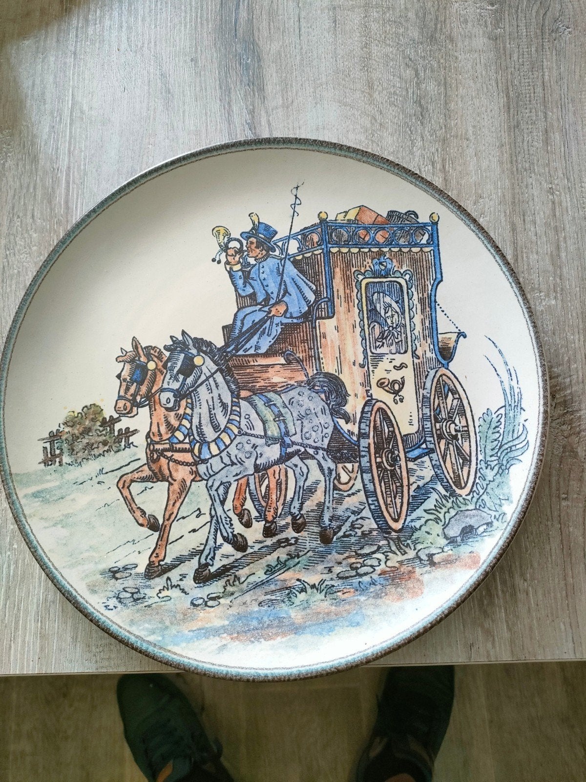 prachtig beschilderd bord, Ophalen