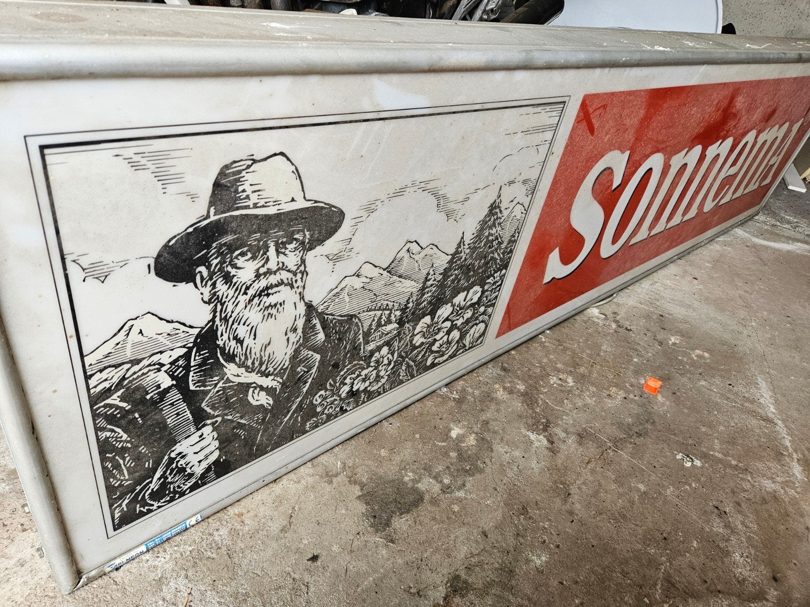 Sonnema Berenburg lichtbak - Vintage reclamebord, Verzamelen, Ophalen