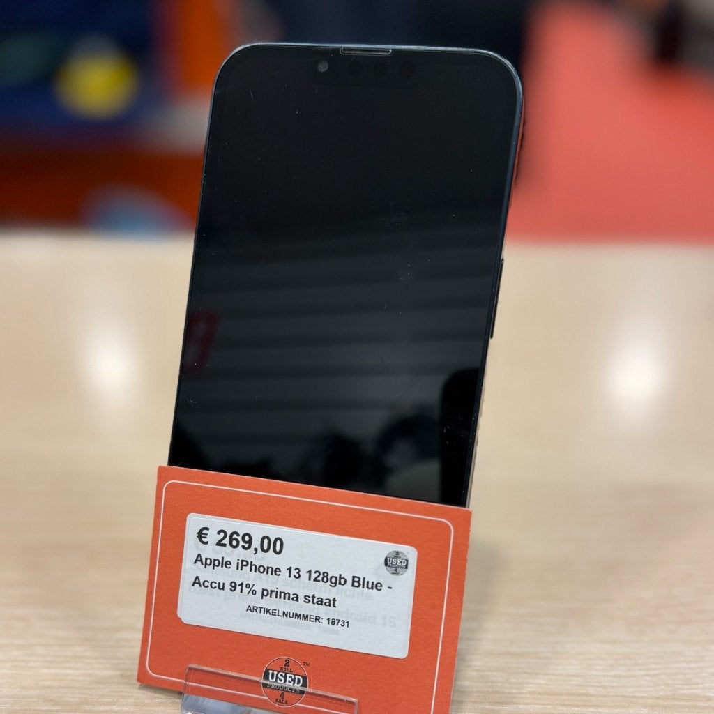 Apple iPhone 13 128gb Blue - Accu 91% prima staat, Apple, Zo goed als nieuw, Support@apple.com, One Apple Park Way
Cupertino, CA 95014
United States