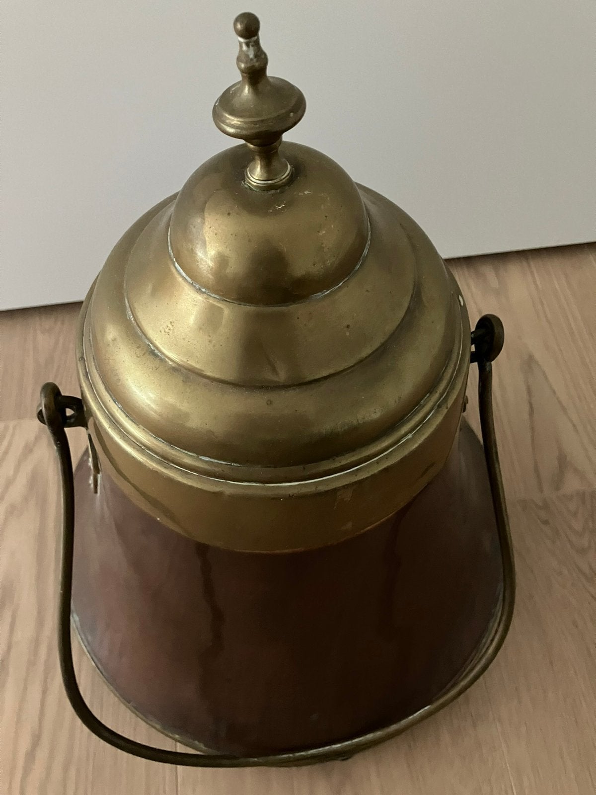 Grote koperen doofpot, Ophalen, Koper