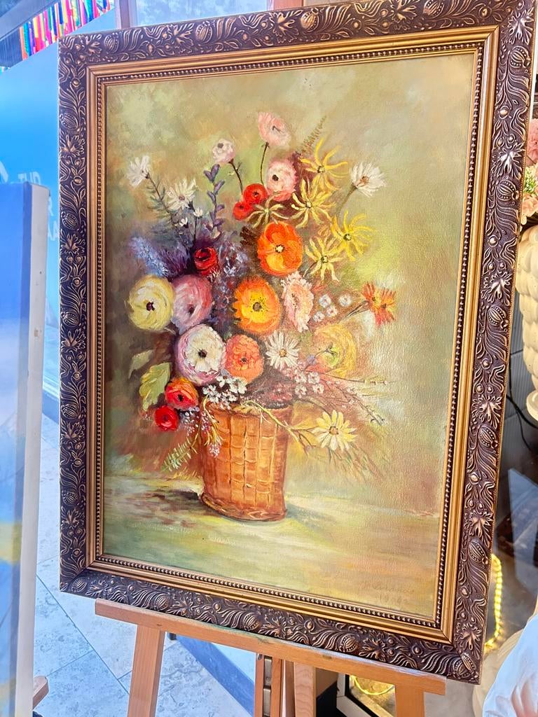 Mooi bloemen schilderij, Ophalen