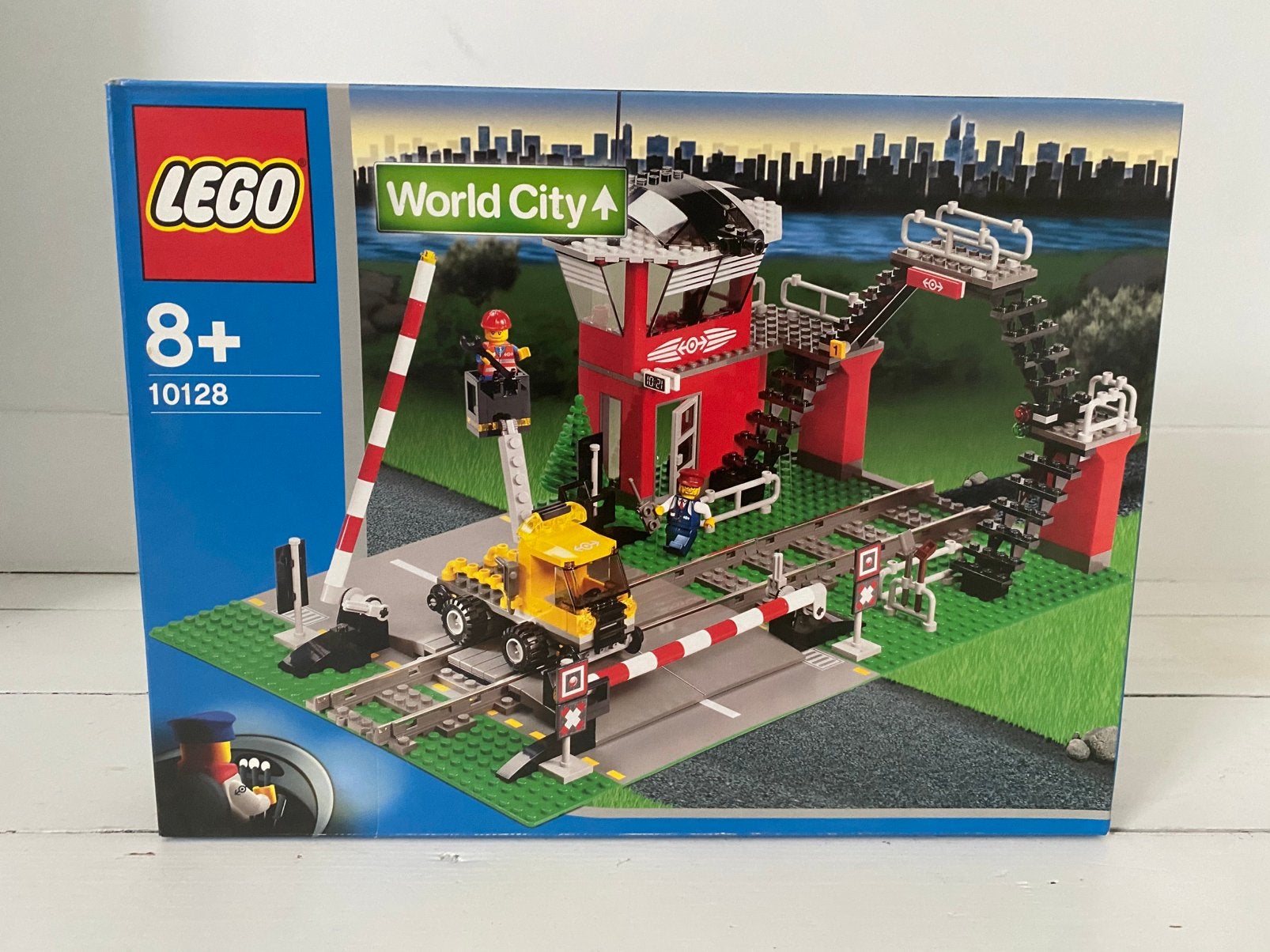 LEGO World City trein train 9V overweg 10128 NIEUW in doos, Overige thema's, Lego, Nieuw, Complete set