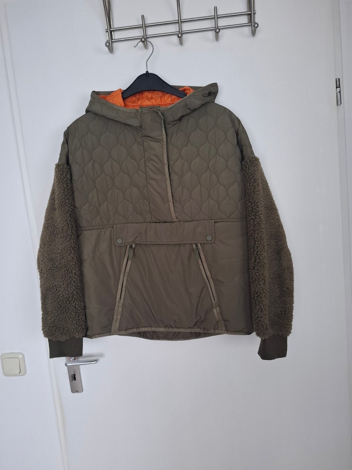 Zara dames winterjas / Hoodie maat L.ZGAN!, Bruin, Zara, Maat 42/44 (L), Ophalen of Verzenden