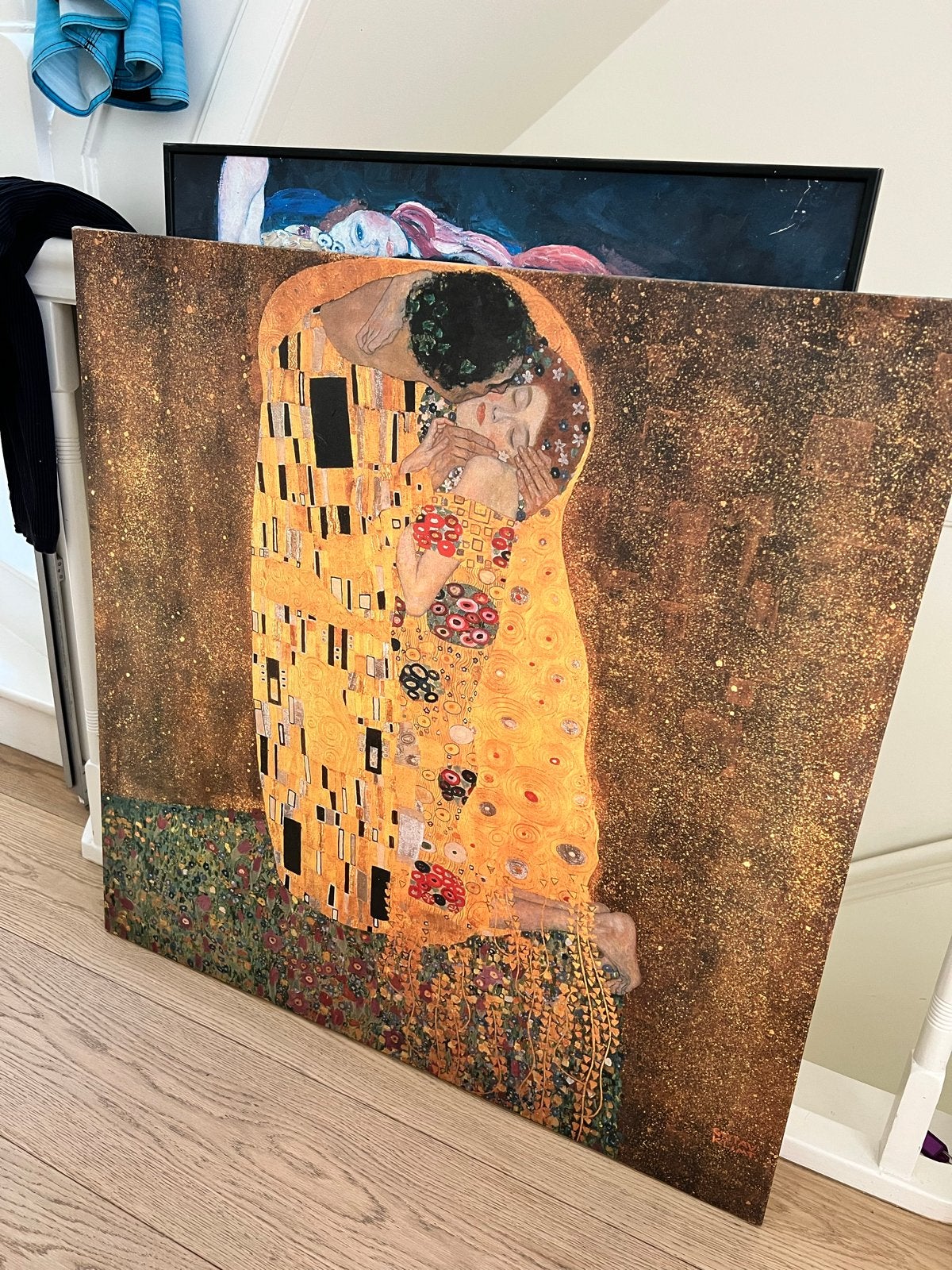 Set van 2 Gustav Klimt reproducties: De Kus & De Drie Leefti, Antiek en Kunst, Kunst | Schilderijen | Modern, Ophalen, Figuren