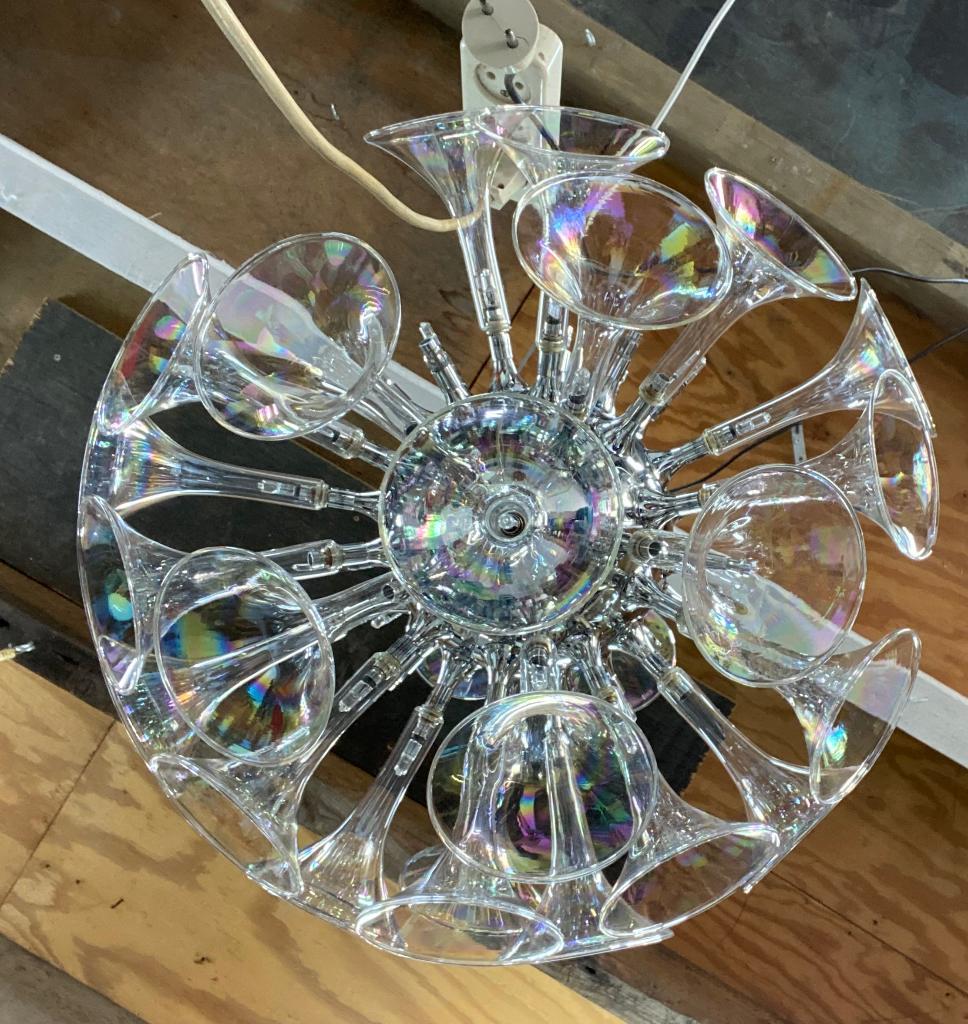 Linea Verdace Sounds Spoetnik lamp voor onderdelen, Gebruikt, Glas, Minder dan 50 cm, Ophalen