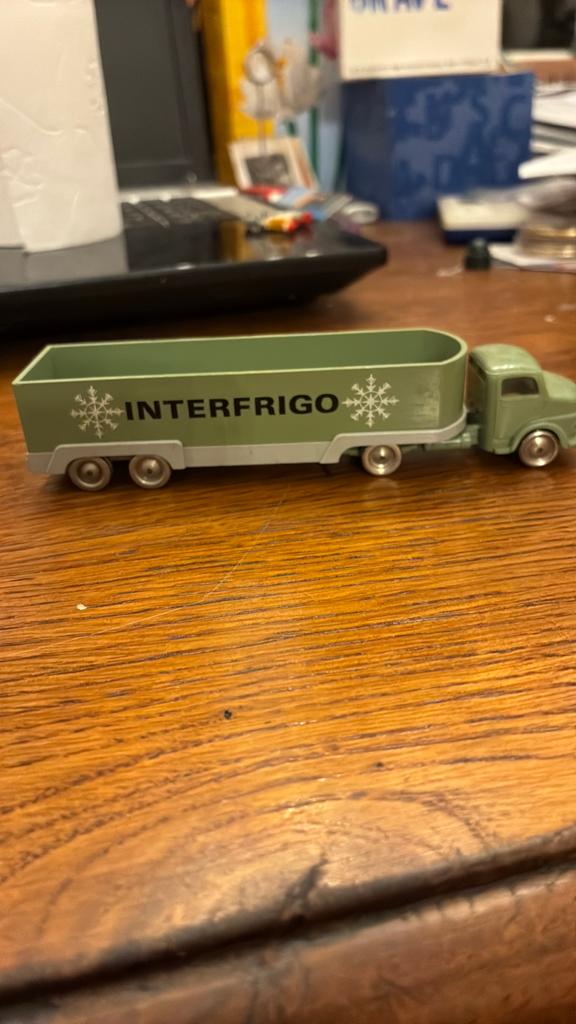 Lego 657 mercedes interfrigo 3 asser groen, Ophalen of Verzenden, Zo goed als nieuw, Auto, Overige merken