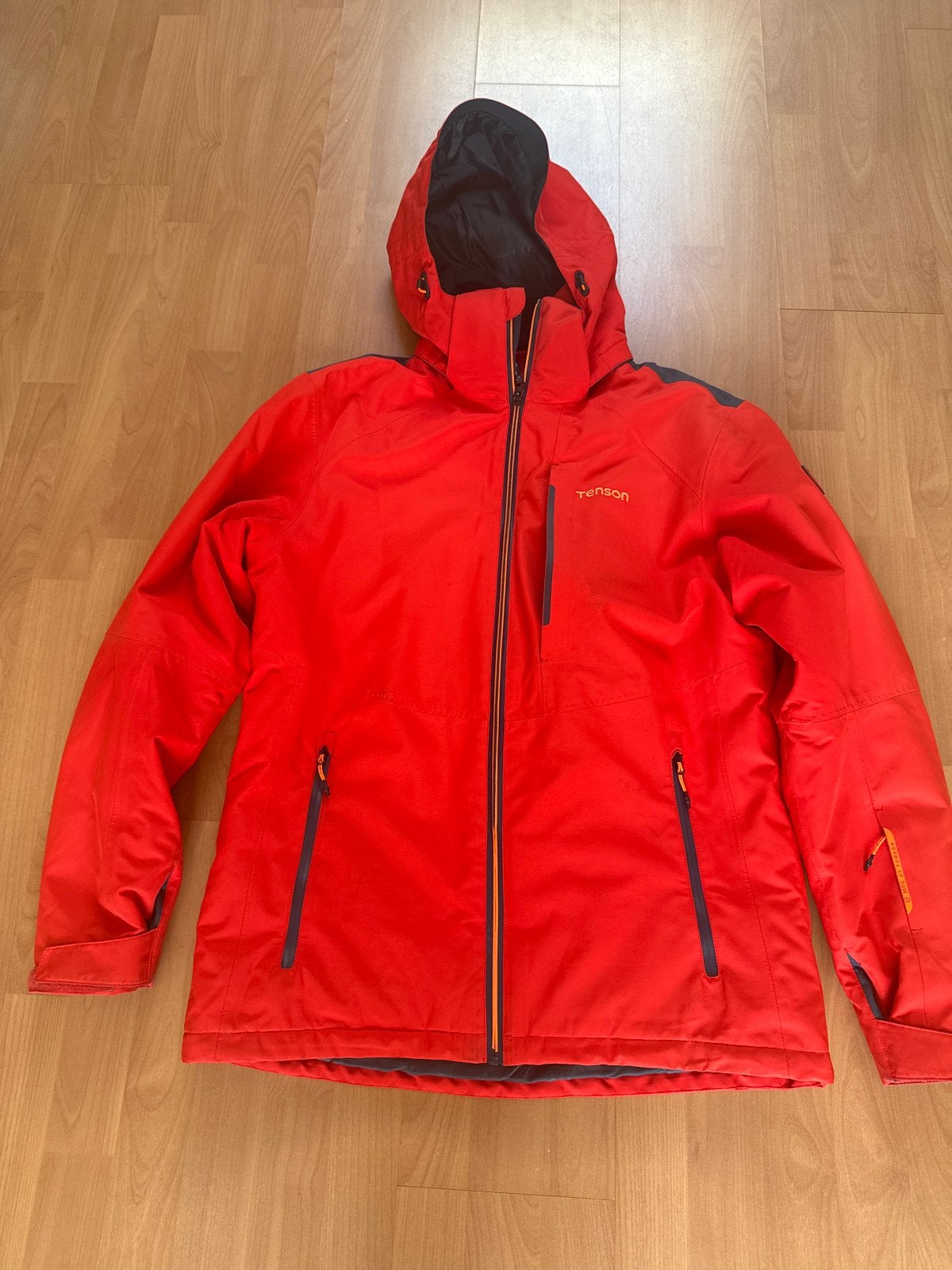 Tenson Heren Ski Jas Maat L - Rood, Ophalen of Verzenden, Zo goed als nieuw, Maat 52/54 (L), Jack