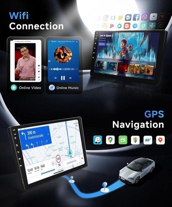 Android Autoradio – Multimedia Radio – Navigatiesysteem, Corvance B.V., Verzenden, Nieuw, Corvancebol@gmail.com