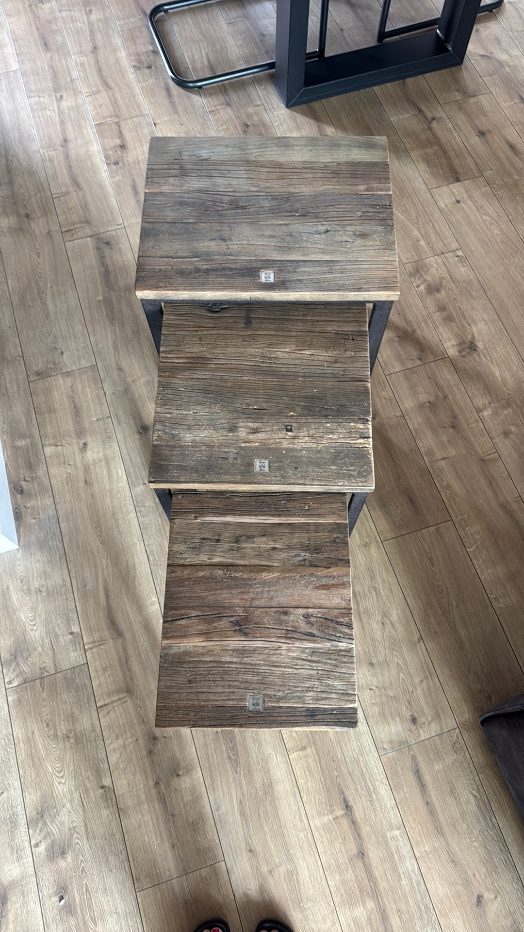 Riviera maison bijzettafels set/3, Ophalen, Zo goed als nieuw, 50 tot 100 cm, Minder dan 50 cm