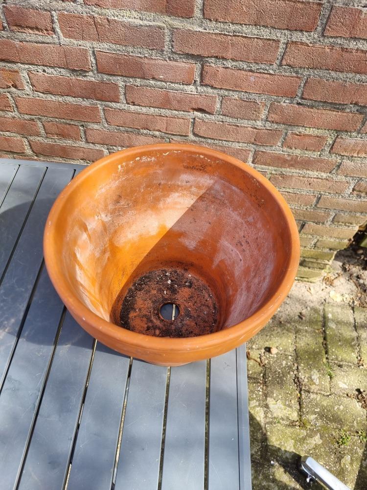 bloempot terracotta of binnenpot, Tuin en Terras, Bloempotten, Ophalen of Verzenden, 'T Olde Gre-j, Info@toldegrej.nl, Endepoelstraat 20f Didam