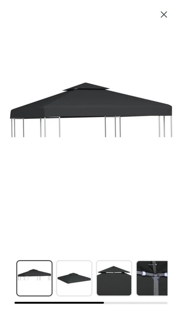 Vida XL tentdoek paviljoen 3x3, Ophalen of Verzenden, Nieuw, Minder dan 5 meter, Paviljoen