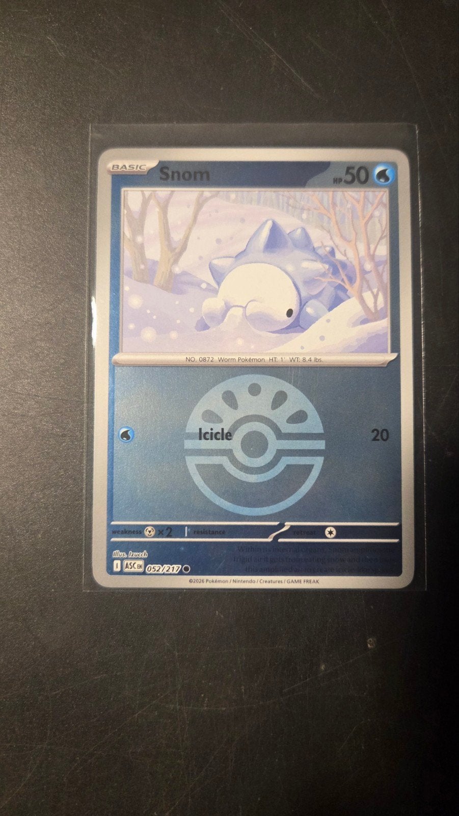 Snom 052/217 (Ascended Heroes) Pokémon kaart, Verzenden, Zo goed als nieuw, Losse kaart, Foil