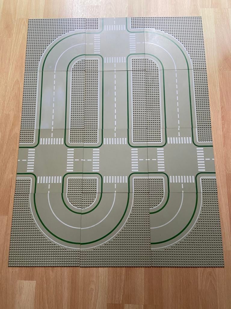 Lego wegen platen met fietspad, Ophalen of Verzenden, Gebruikt