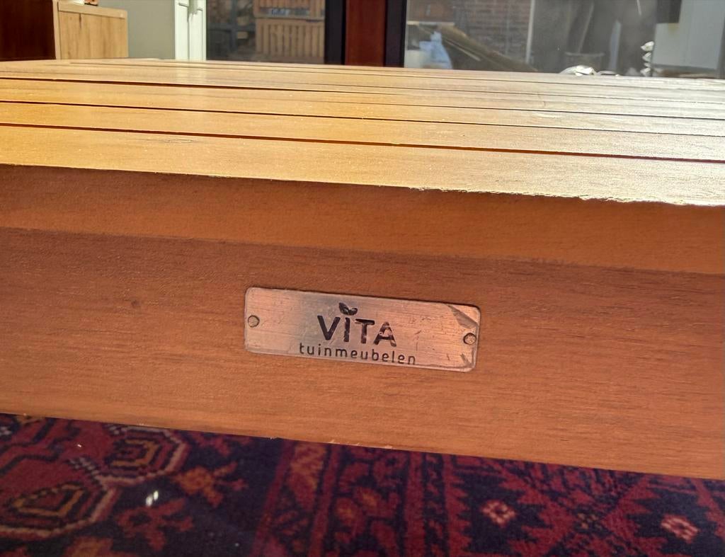 Vita Tuinmeubelen Salontafel, Ophalen, Zo goed als nieuw, Vierkant, Hout