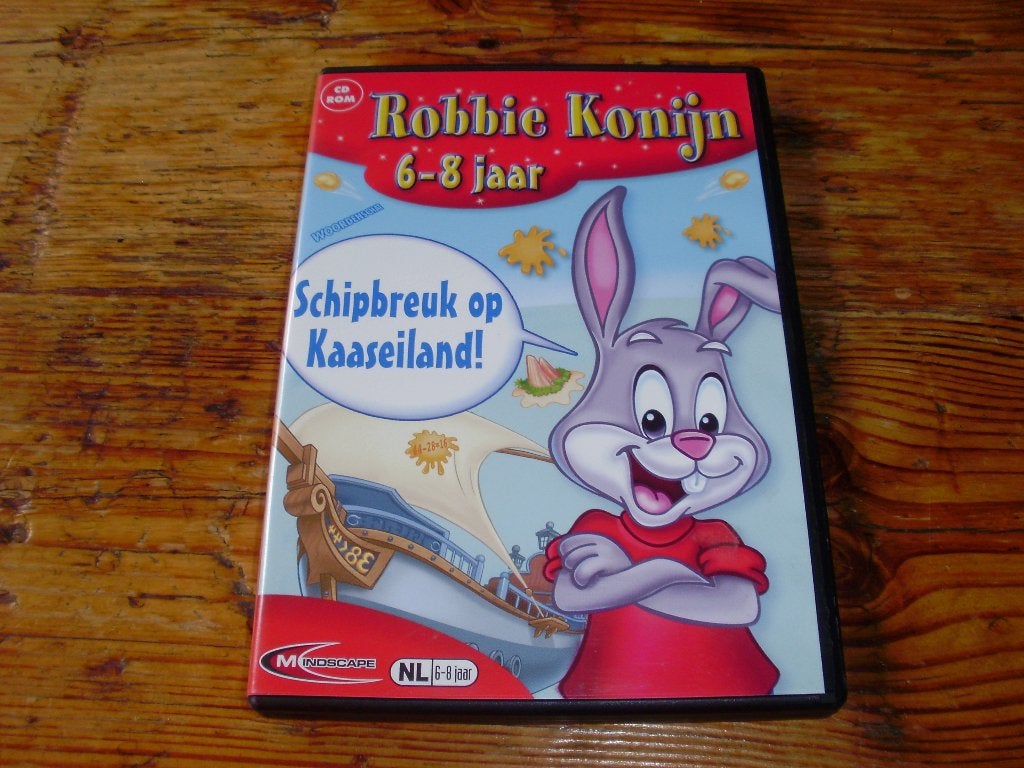 Robbie Konijn / CDrom / PC / Schipbreuk op Kaaseiland, 1 speler, Ophalen of Verzenden, Gebruikt, Vanaf 3 jaar