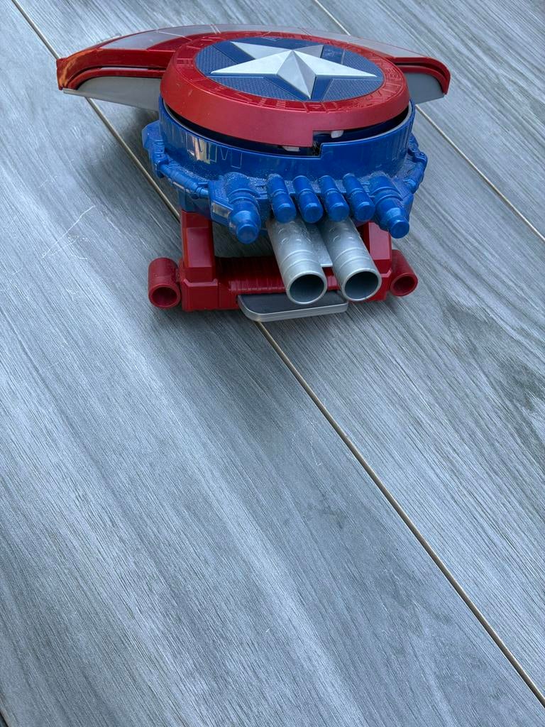 Captain America Nerf Geweer, Schild en Masker Set, Ophalen of Verzenden, Gebruikt, Jongen
