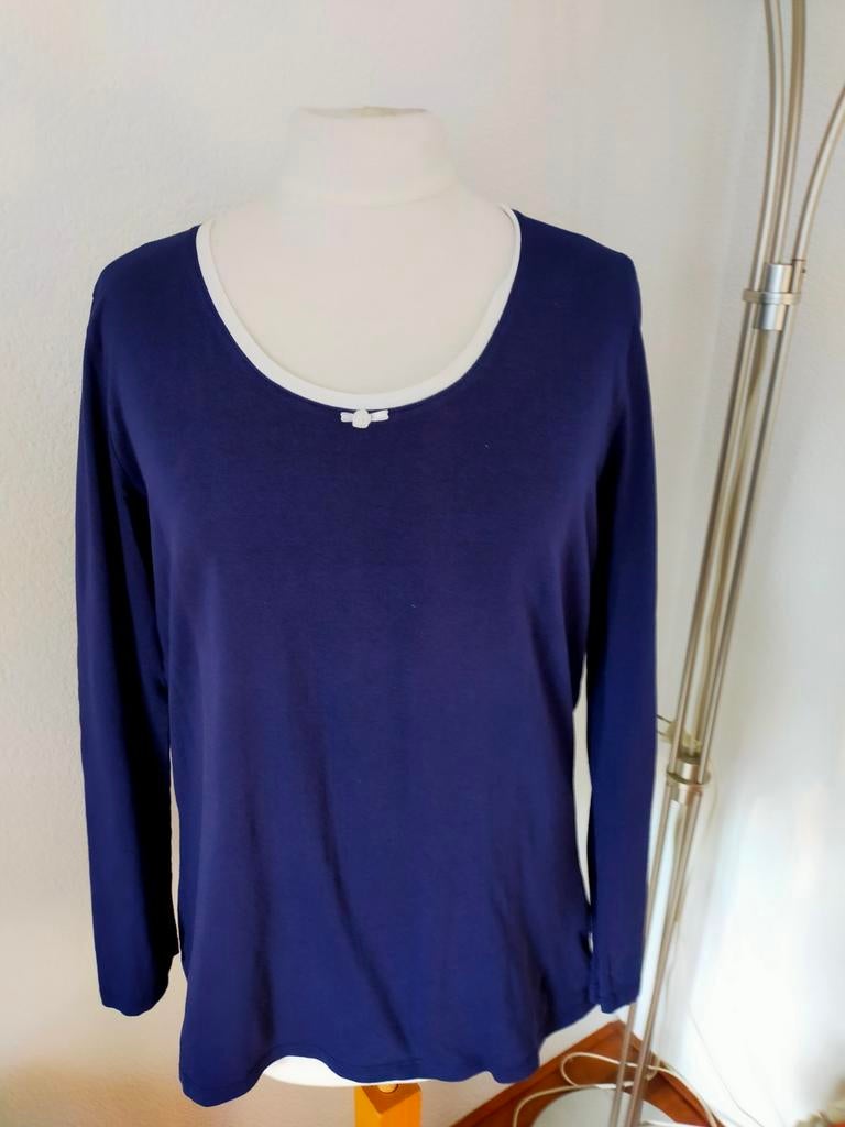 Shirt  maat L. John Cabot, John  Cabot, Blauw, Maat 42/44 (L), Ophalen of Verzenden
