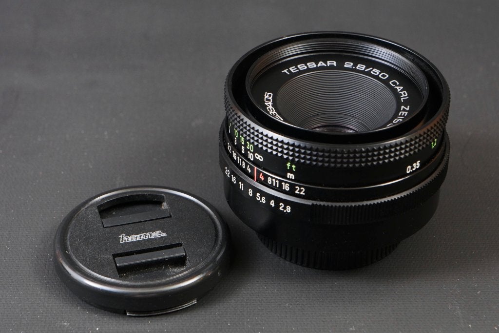 Carl Zeiss Jena 50mm F2.8 Tessar objectief, Ophalen of Verzenden, Zo goed als nieuw, Standaardlens