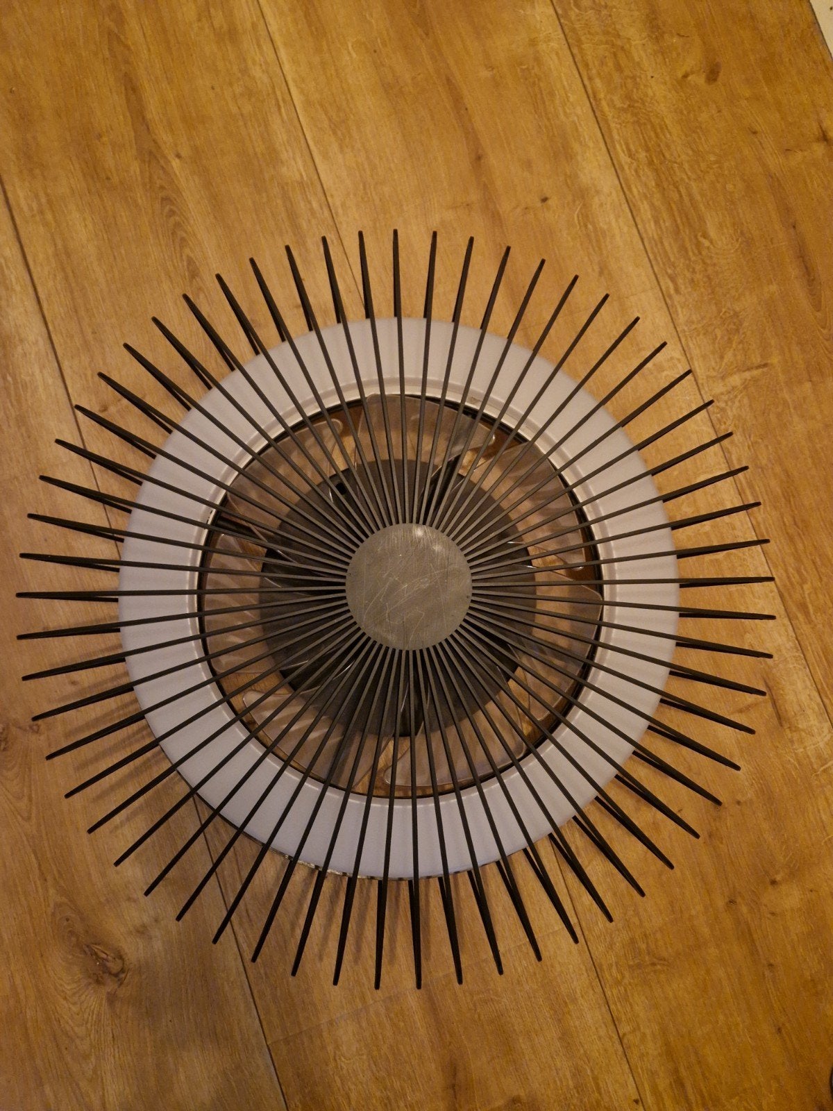 Moderne plafondventilator met afstandsbediening, Ophalen, Zo goed als nieuw, Metaal, Modern, Design