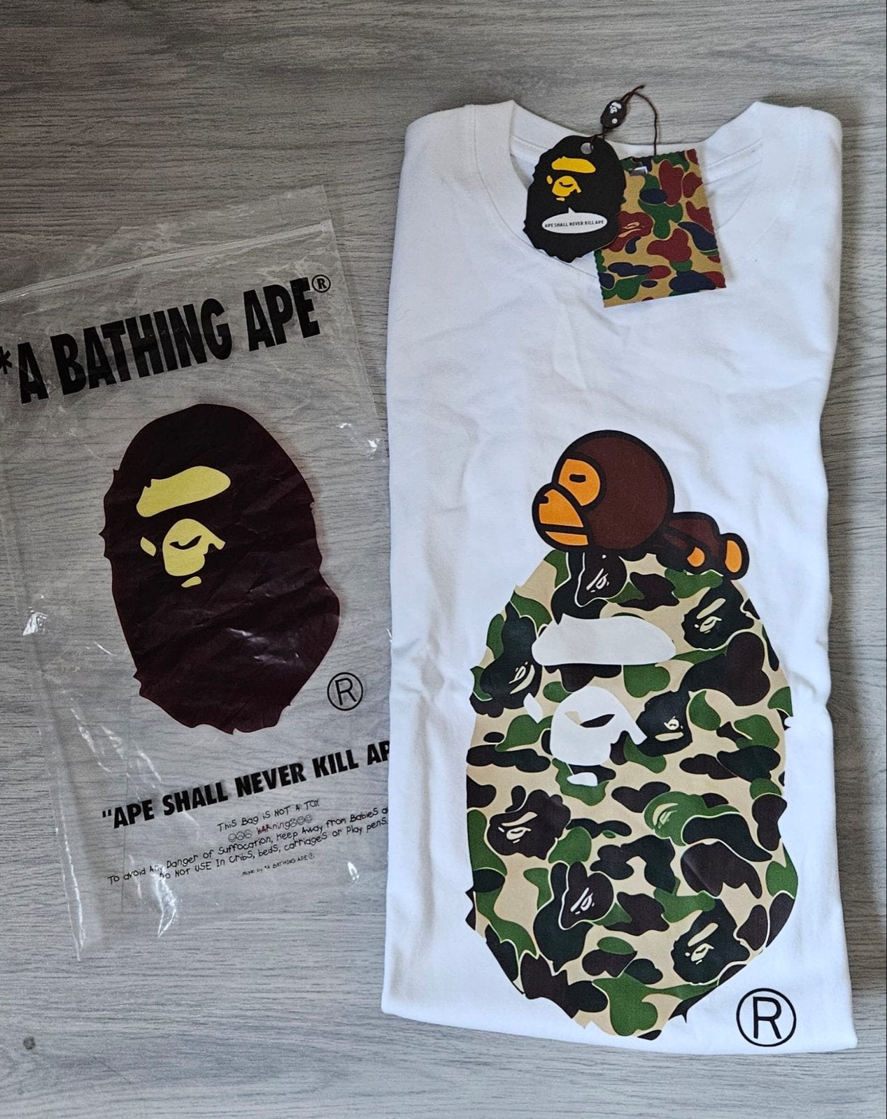 A Bathing Ape Bape, Verzenden, Nieuw, Maat 48/50 (M), Wit