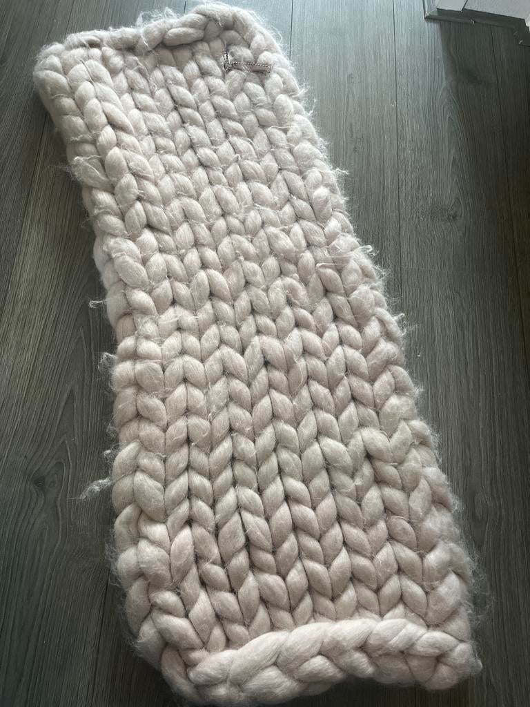 Mooi gebreid plaid, ca. 100x45 cm, Huis en Inrichting, Woonaccessoires | Plaids en Woondekens, Ophalen of Verzenden, Zo goed als nieuw