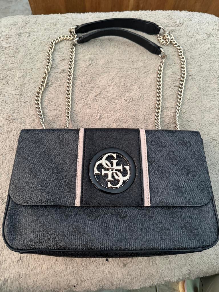 Tas Guess, Ophalen of Verzenden, Zo goed als nieuw, Zwart, Handtas