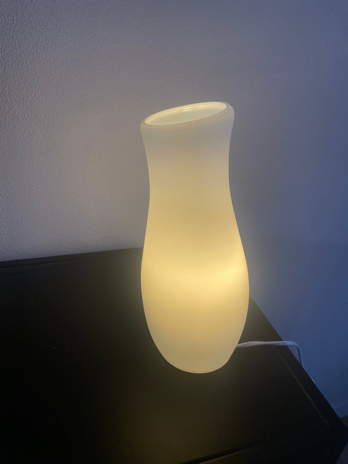 Glazen Tafellamp - IKEA Mylonite, Ophalen of Verzenden, Zo goed als nieuw, Glas, Minder dan 50 cm