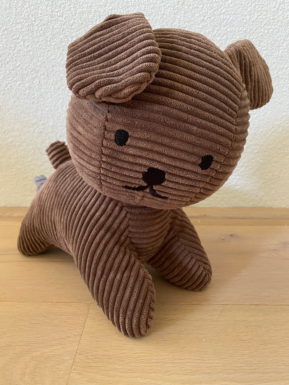 Bon Ton Toys Snuffie Nijntje Knuffel Bruin Ribstof, hond, Ophalen, Overige karakters, Hond, Middelgroot (20 tot 80 cm)