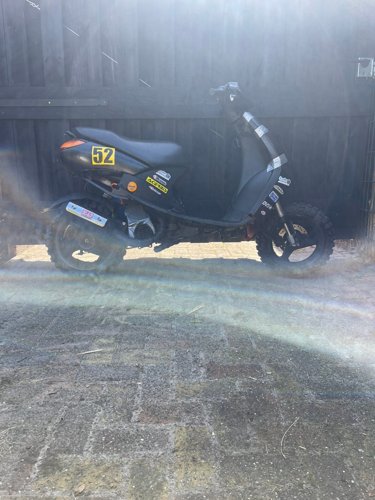 Peugeot vivacity 70cc cross scooter MET BROMKENTEKEN, Fietsen en Brommers, Ophalen, Gebruikt, Tweetakt, Vivacity