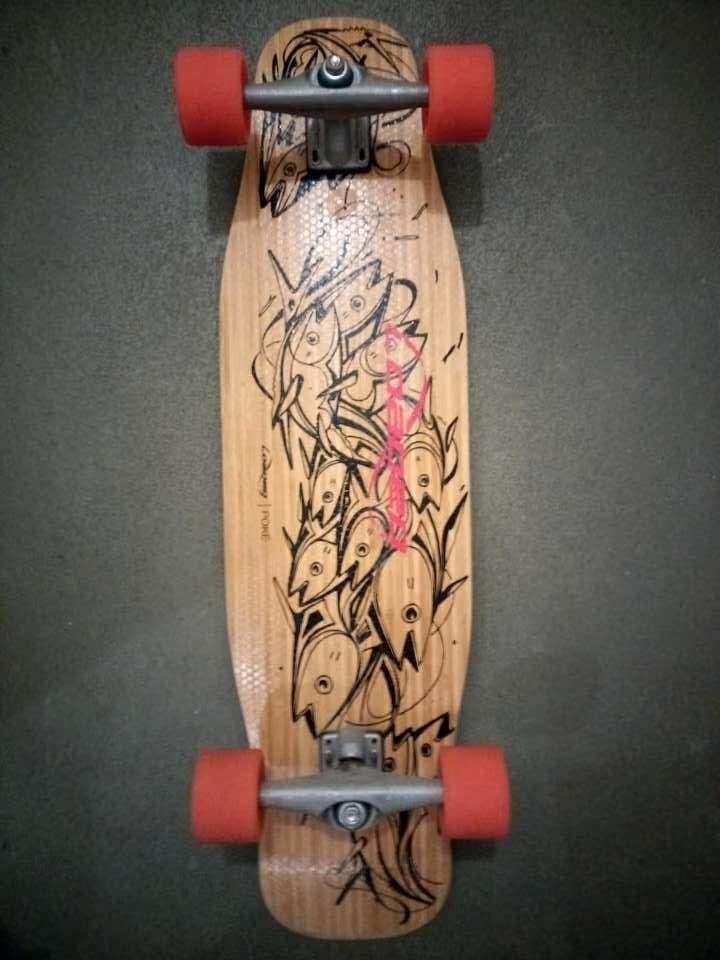 Loaded Poke Surfskate Skateboard Longboard Carver CX, Sport en Fitness, Ophalen of Verzenden, Gebruikt, Skateboard, Longboard