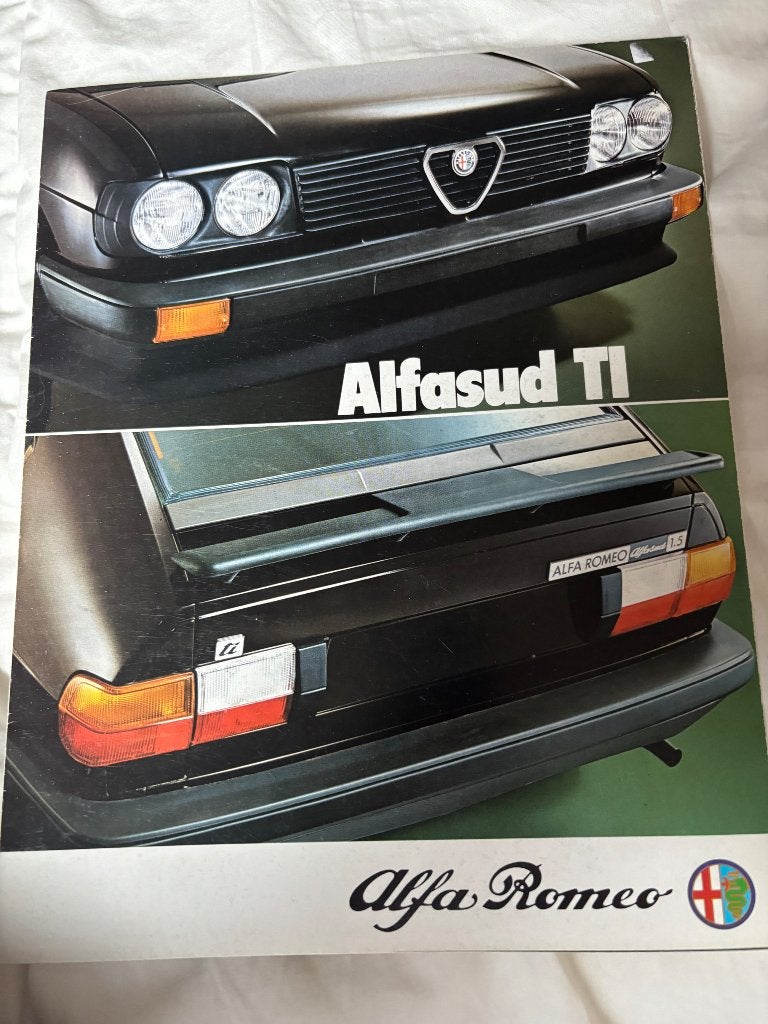 Folder Alfa Romeo Alfasud Ti, Ophalen of Verzenden, Zo goed als nieuw, Alfa Romeo