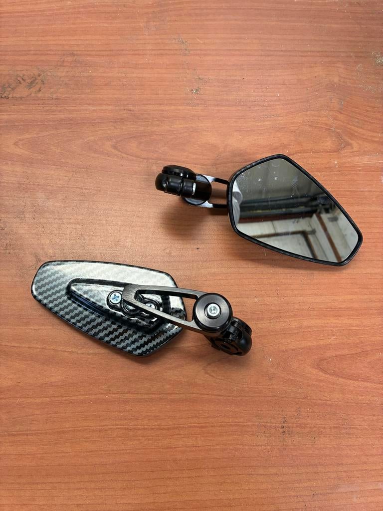 Nieuwe Bar End Spiegels - Carbon Look, Ophalen of Verzenden, Nieuw