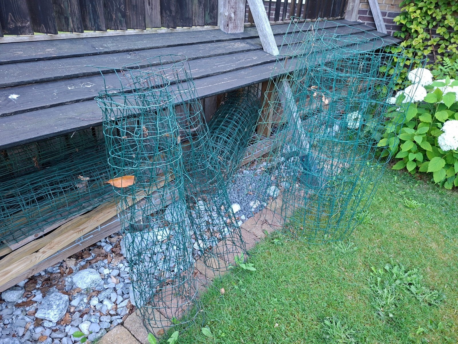 Groen gaas voor tuin of omheining, Tuin en Terras, Gaas en Draad, Ophalen, Gebruikt, Minder dan 10 meter