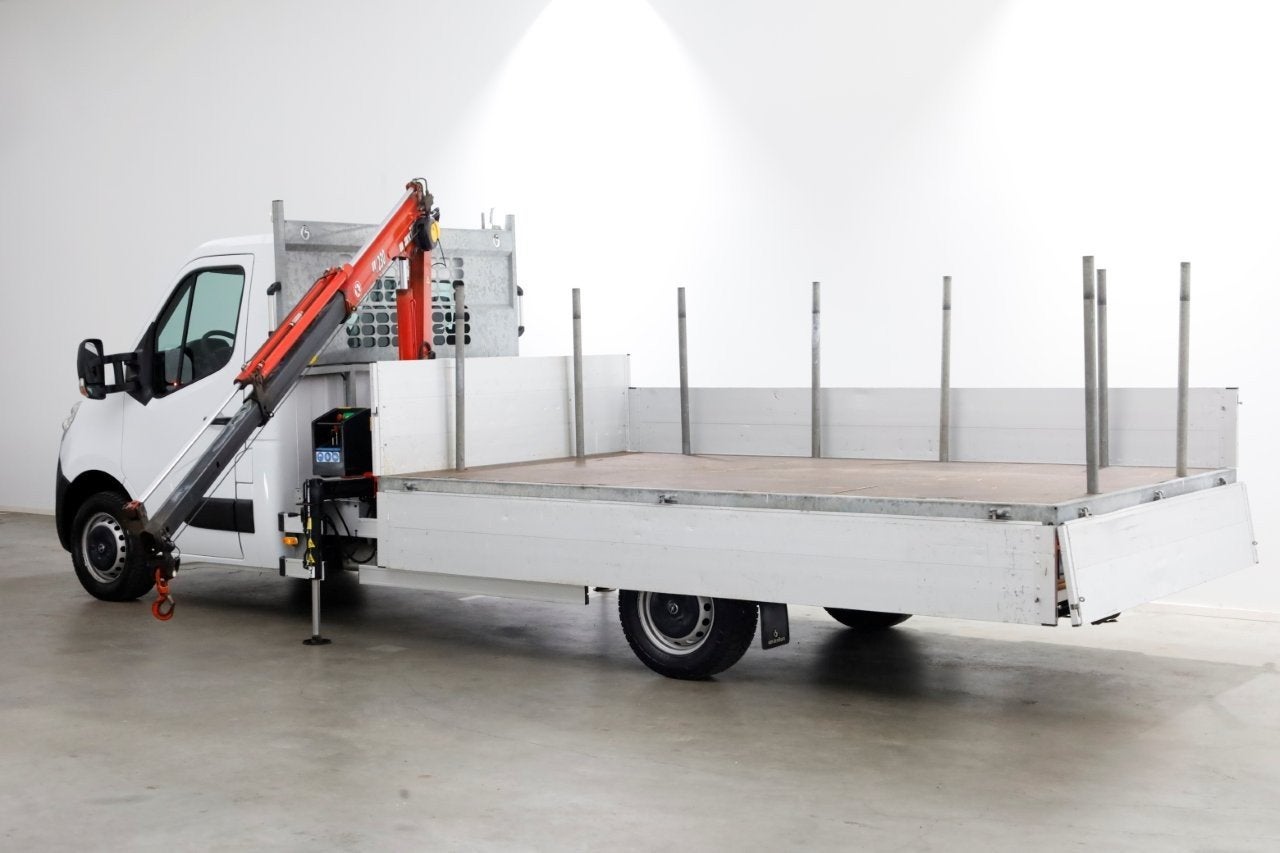 Opel Movano 2.3 CDTI 145pk E6 Open Laadbak + Kraan 08-2019, Voorwielaandrijving, 145 pk, Gebruikt, Euro 6
