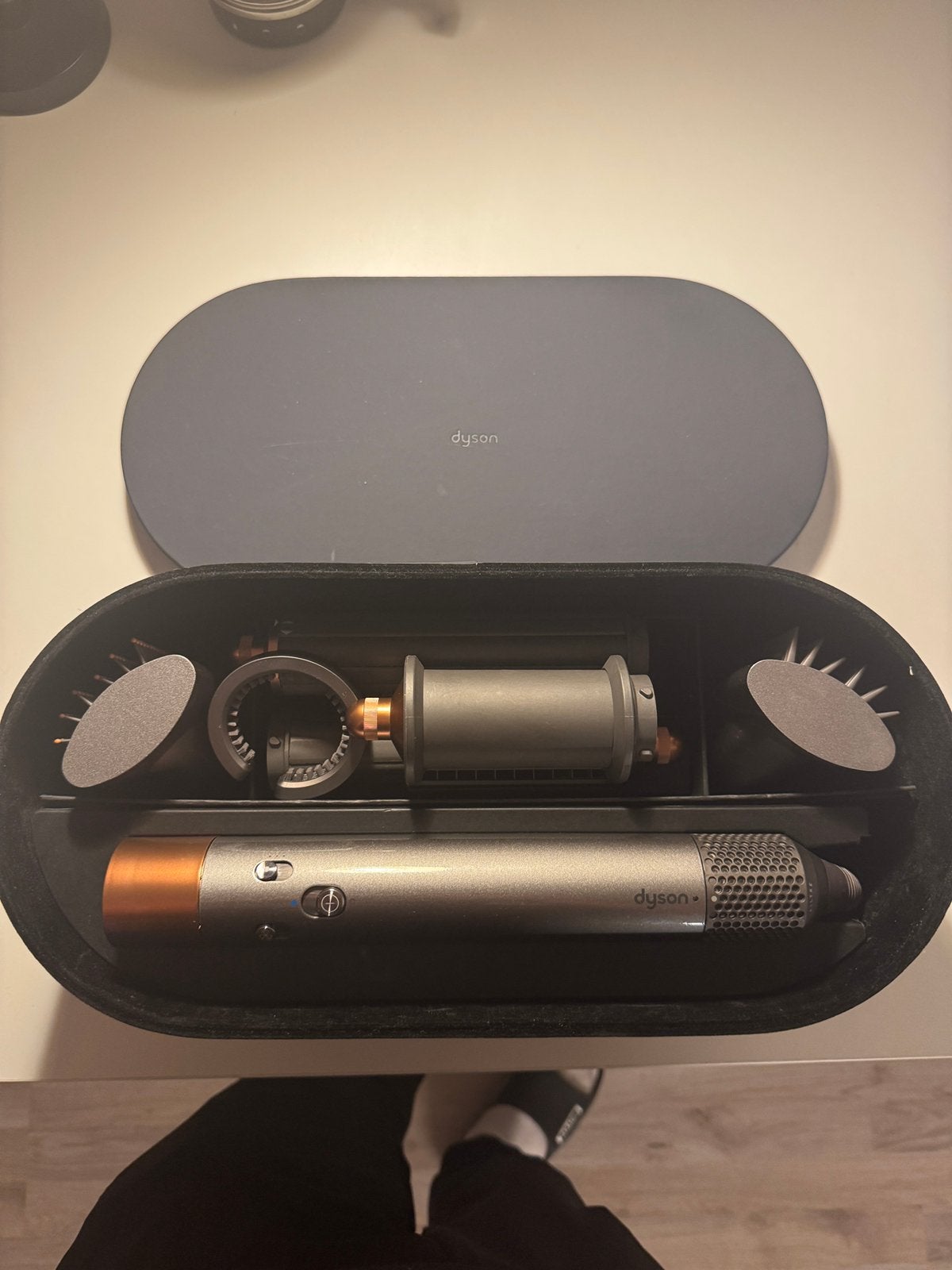 Dyson Airwrap Multi-Styler Complete Long (Nikkel/Koper), Ophalen of Verzenden, Zo goed als nieuw, Haarverzorging