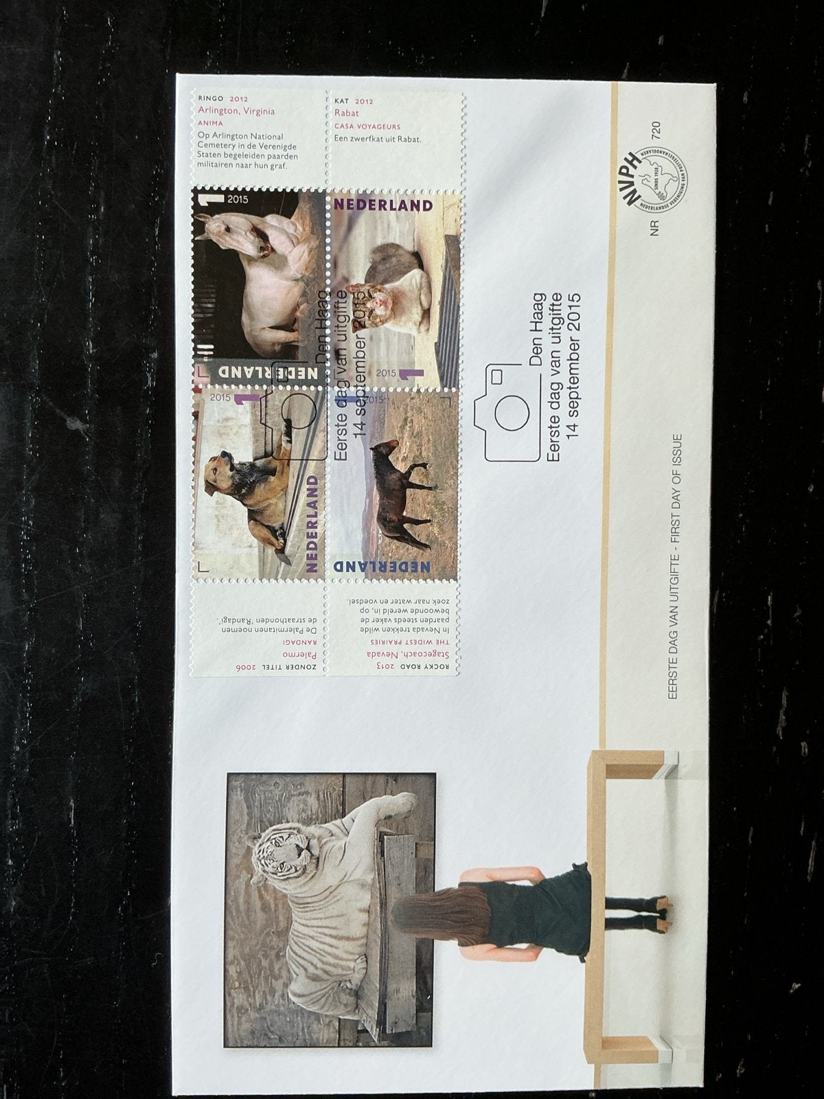 Nederland Eerste Dag van Uitgifte 2015 - Dieren, Ophalen of Verzenden, Na 1940, Postfris