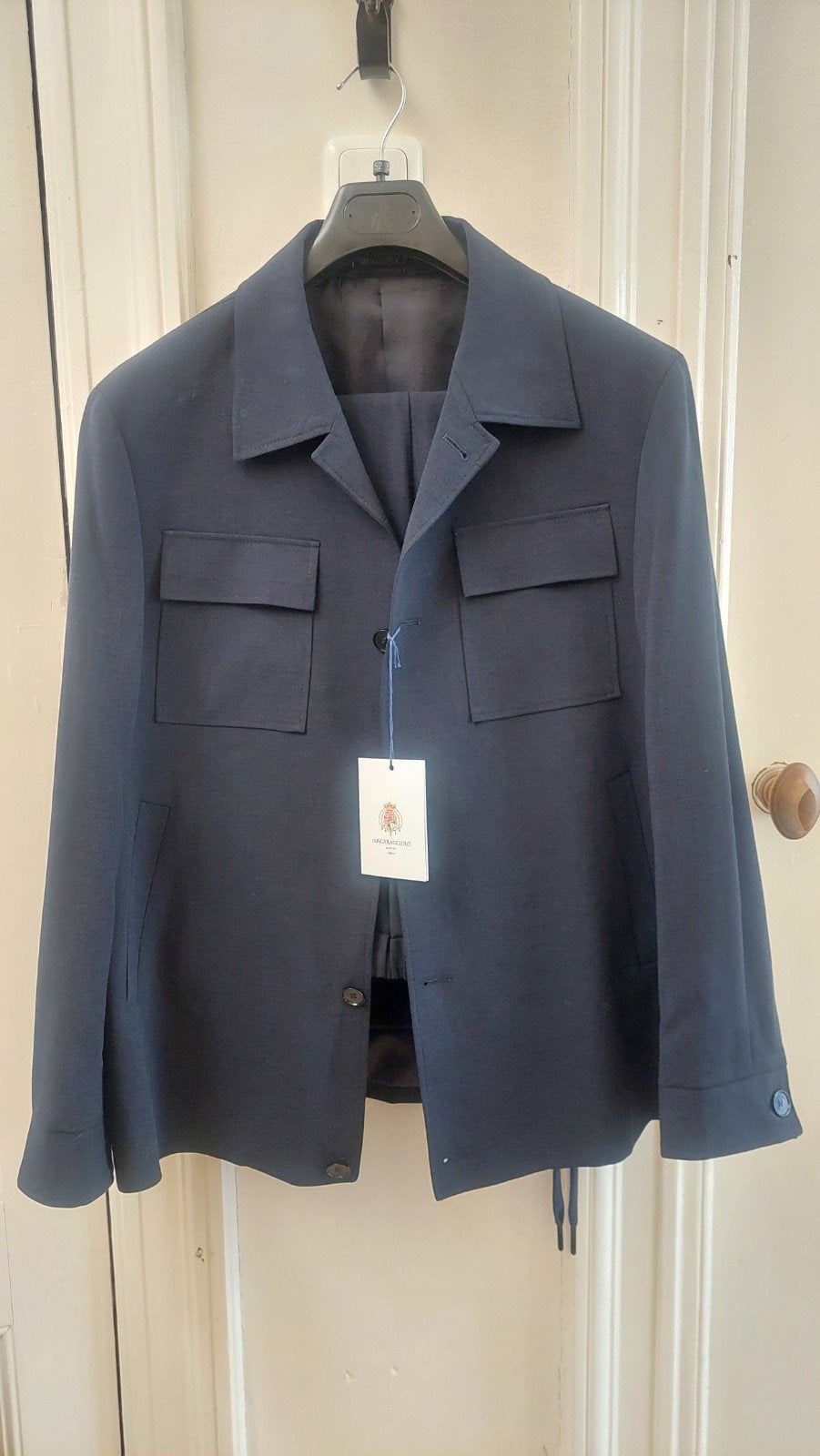 Caracciolo Colbert en Pantalon - Maat 52, Maat 52/54 (L), Blauw, Nieuw, Ophalen of Verzenden