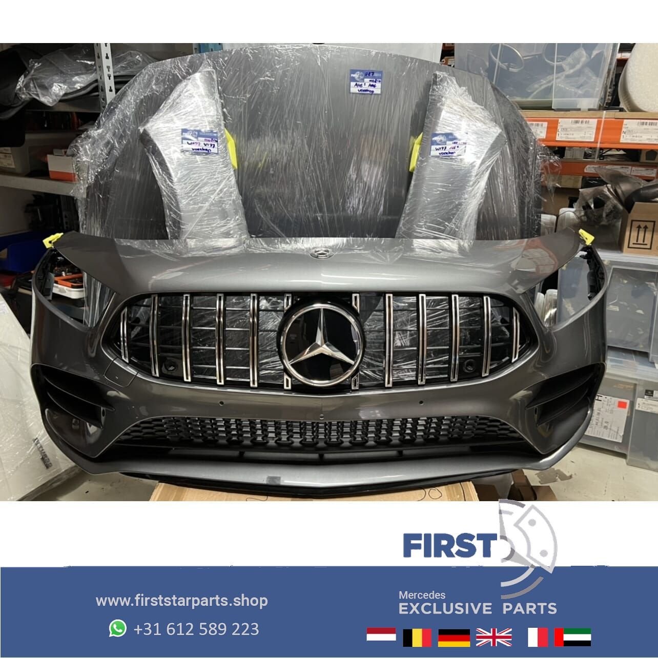 W177 V177 GT A35 AMG LINE VOORKOP BERG GRIJS Mercedes A Klas, Gebruikt, -, Voor, Ophalen of Verzenden