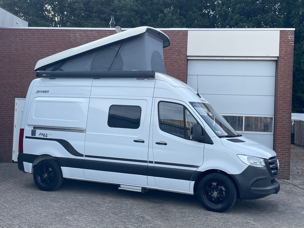 Hymer Free S 600, Mercedes177PK Automaat , HEFDAK, vol optie, Caravans en Kamperen, Automaat, Buscamper of Camperbus, Bedrijf