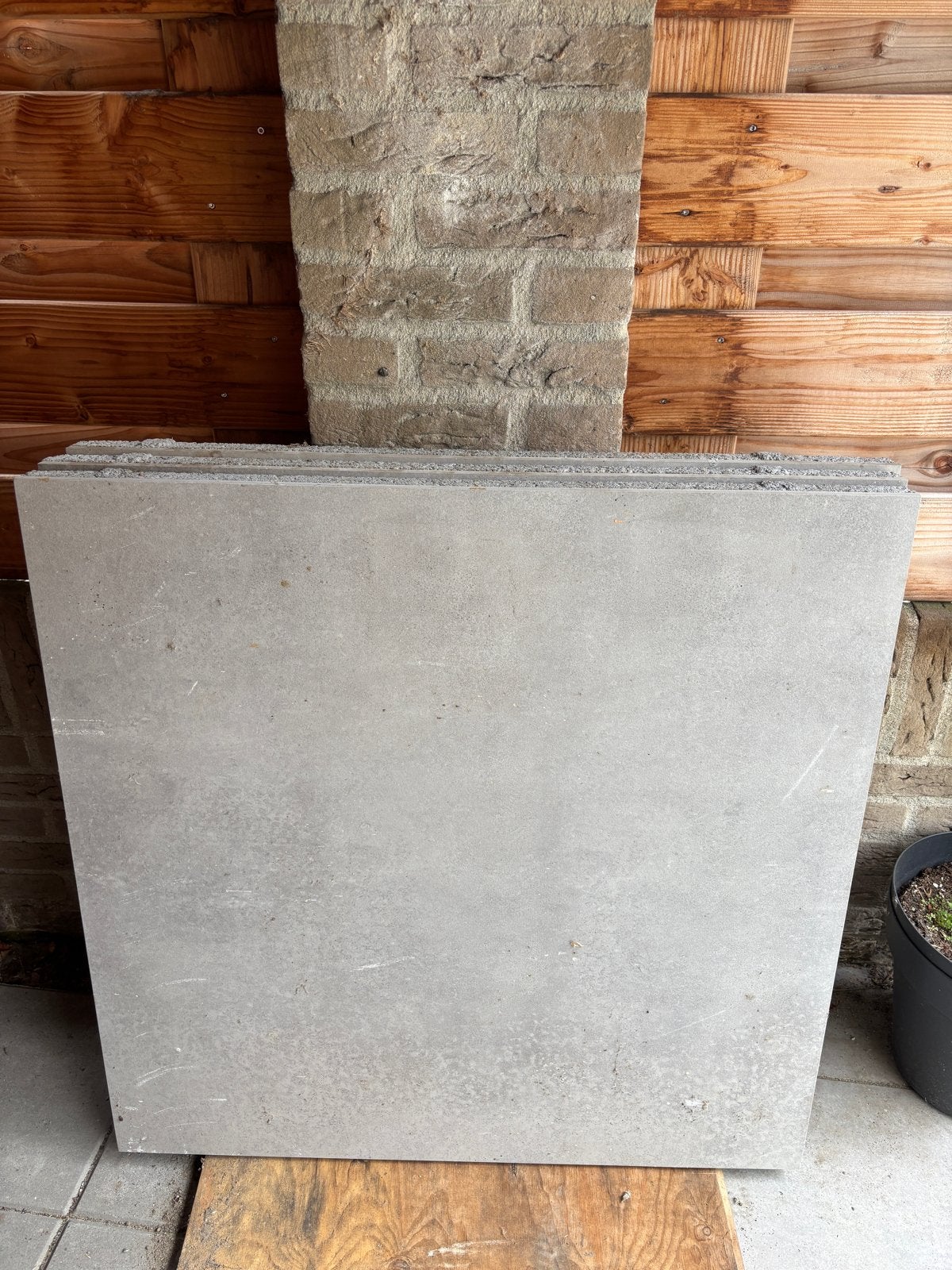 Keramische terrastegel Saint Raphael 80x80x4, Ophalen, Gebruikt, Minder dan 5 m², Beton