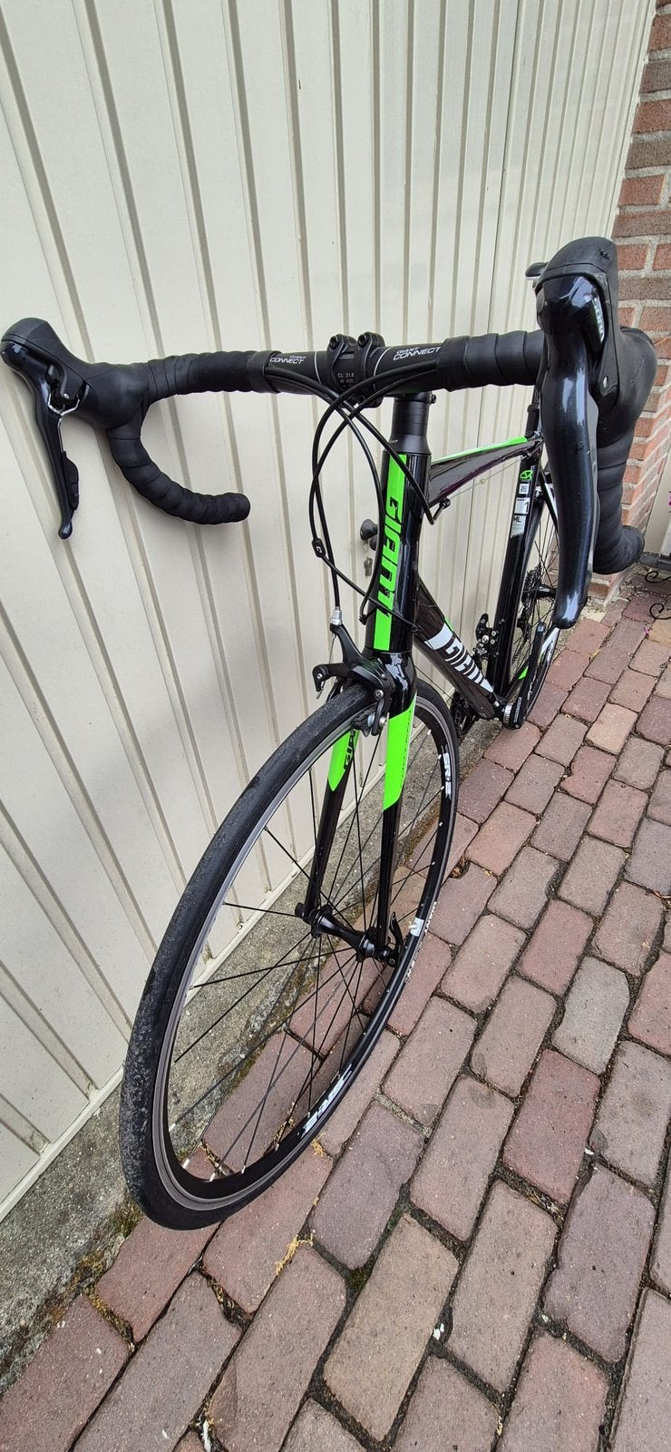 Giant racefiets maat ML (56), Fietsen en Brommers, Fietsen | Racefietsen, Ophalen, Gebruikt, Velgrem, Aluminium