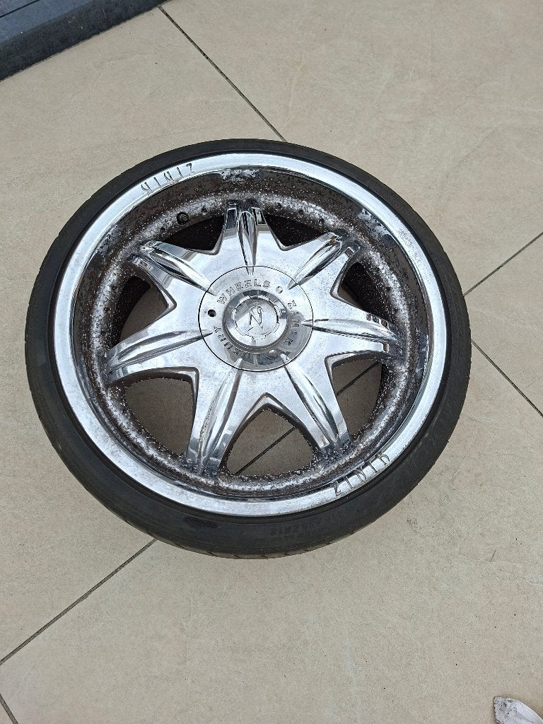 Chrome 18 inch velgen, Auto-onderdelen, Banden en Velgen, Velg(en), Zomerbanden, 18 inch, 215 mm, Personenwagen, Gebruikt, Ophalen