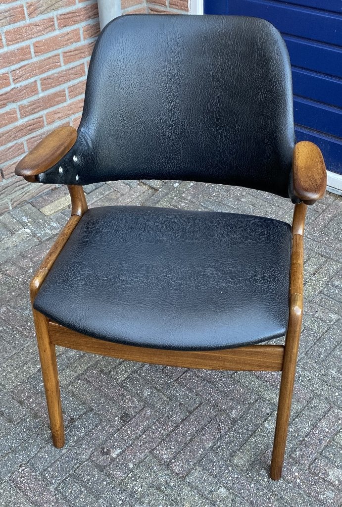 Leuke Pynock Stoel - vintage retro mid century design, Huis en Inrichting, Fauteuils, Ophalen, Gebruikt, Minder dan 75 cm, 50 tot 75 cm